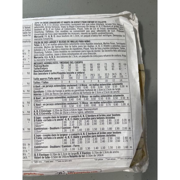 90s Simplicity Jessica McClintock 9971 Sewing Pattern Size 7-14 Tops Skirts CUT - Picture 4 of 6